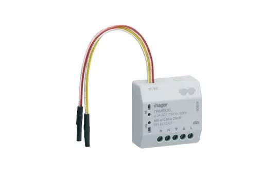 HAGER TRM692G KNX-Funk-Jalousieaktor UP 1-fach, 2 Eingänge