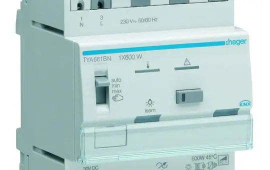 HAGER TYA661BN KNX-Dimmaktor 1-fach, 600 W
