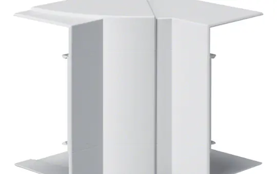 HAGER BR651304H9016 tehalit Brüstungskanal-Inneneck Kunststoff | verkehrsweiß | 65x130 mm