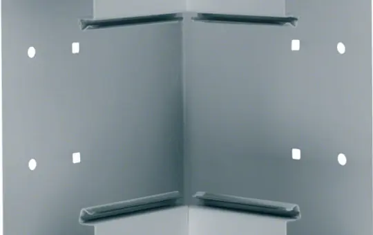 HAGER BRS852104BVERZ tehalit Brüstungskanal-Inneneck 80 mm, Stahlblech | verzinkt | 83x210 mm