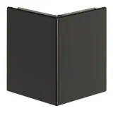 HAGER BRS0802A9011 tehalit Brüstungskanal-Außeneck-Abdeckung 80 mm, Stahlblech | graphitschwarz