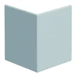 HAGER BRS0802A7035 tehalit Brüstungskanal-Außeneck-Abdeckung 80 mm, Stahlblech | lichtgrau