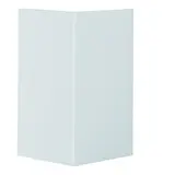 HAGER L92887035 tehalit Brüstungskanal-Außeneck-Abdeckung 120 mm, Kunststoff | lichtgrau