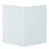 HAGER R89297035 tehalit Brüstungskanal-Außeneck-Abdeckung 80 mm, Kunststoff, für Kanalmaß 70x80 | lichtgrau