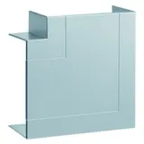 HAGER BR651305HLAN tehalit Brüstungskanal-Flachwinkel 80 mm, Kunststoff halogenfrei | aluminium | 65x130 mm