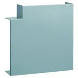 HAGER BR652105DHLAN tehalit Brüstungskanal-Flachwinkel 80 mm, Kunststoff halogenfrei | aluminium | 65x210 mm