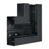 HAGER BR6517059011 tehalit Brüstungskanal-Flachwinkel 80 mm, Kunststoff | graphitschwarz | 65x170 mm