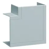 HAGER BR651005H7035 tehalit Brüstungskanal-Flachwinkel 80 mm, Kunststoff halogenfrei | lichtgrau | 65x100 mm