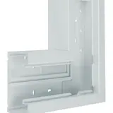 HAGER BR6513057035 tehalit Brüstungskanal-Flachwinkel 80 mm, Kunststoff | lichtgrau | 65x130 mm