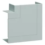 HAGER BR651305H7035 tehalit Brüstungskanal-Flachwinkel 80 mm, Kunststoff halogenfrei | lichtgrau | 65x130 mm