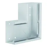 HAGER BRS6510057035 tehalit Brüstungskanal-Flachwinkel 80 mm, integriert, Stahlblech | lichtgrau | 68x100 mm