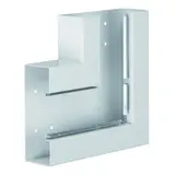 HAGER BRS6517057035 tehalit Brüstungskanal-Flachwinkel 80 mm, integriert, Stahlblech | lichtgrau | 68x170 mm