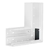 HAGER BR6510059016 tehalit Brüstungskanal-Flachwinkel 80 mm, Kunststoff | verkehrsweiß | 65x100 mm