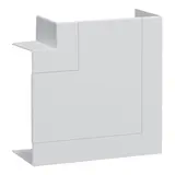 HAGER BR651305H9016 tehalit Brüstungskanal-Flachwinkel 80 mm, Kunststoff halogenfrei | verkehrsweiß | 65x130 mm