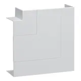 HAGER BR651705H9016 tehalit Brüstungskanal-Flachwinkel 80 mm, Kunststoff halogenfrei | verkehrsweiß | 65x170 mm