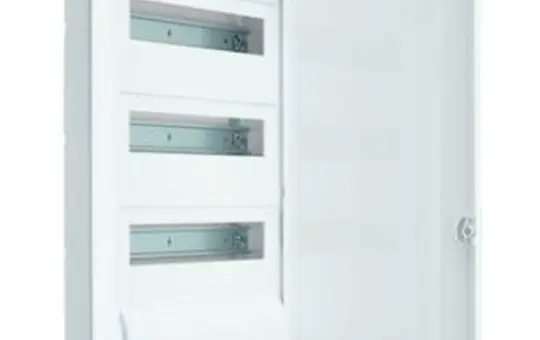HAGER VU603WWH Volta.Hybrid UP 36 PLE, 1 Montageplatte mit Steckdose und Tür