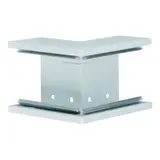 HAGER BRS6510037035 tehalit Brüstungskanal-Außeneck 80 mm, Stahlblech | lichtgrau | 68x100 mm