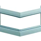 HAGER BKIS251303EVERZ tehalit Brüstungskanal-Außeneck 80 mm, integriert, Stahlblech | verzinkt | 25x130 mm