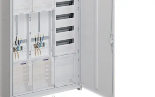 HAGER ZB333U25N Komplettschrank 3 Felder, 2 ZP | 1100 mm