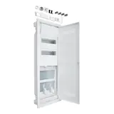 HAGER VH602WWH Volta.Hybrid HW 24 PLE, 2 Montageplatten mit Steckdose und Tür