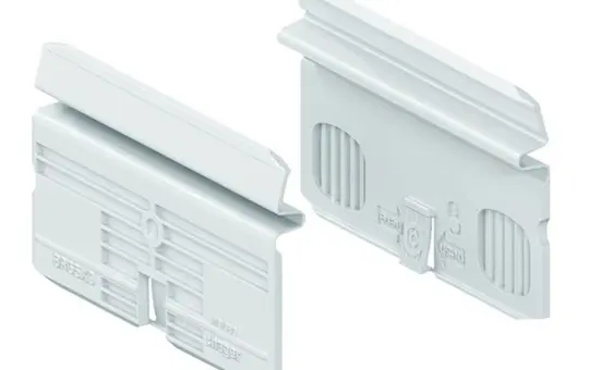 HAGER BR65X9 tehalit Brüstungskanal-Kupplungspaar 80 mm, Polystyrol halogenfrei | weiß | 65x100,…