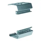 HAGER BRS651309 tehalit Brüstungskanal-Kupplungspaar 80 mm, Stahlblech | verzinkt | 68x130 mm