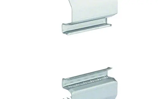 HAGER BRS651709 tehalit Brüstungskanal-Kupplungspaar 80 mm, Stahlblech | verzinkt | 68x170 mm