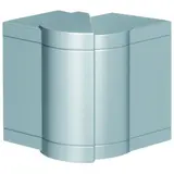 HAGER BR651003HLAN tehalit Brüstungskanal-Außeneck einst. 80 mm, Kunststoff halogenfrei | aluminium | 65x100 mm