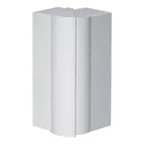 HAGER BR652103H9016 tehalit Brüstungskanal-Außeneck einst. 80 mm, Kunststoff halogenfrei | verkehrsweiß | 65x210 mm