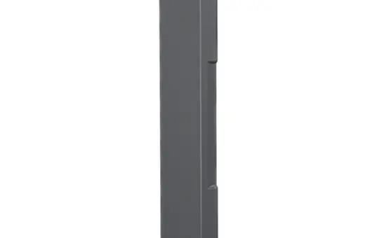 HAGER BR6521069011 tehalit Brüstungskanal-Endstück Kunststoff halogenfrei | graphitschwarz | 65x210 mm