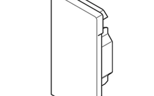 HAGER BRS851306VERZ tehalit Brüstungskanal-Endstück Stahlblech | verzinkt | 83x130 mm