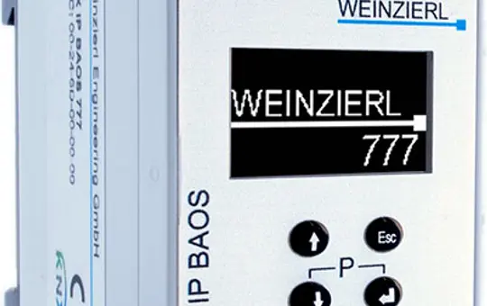 WEINZIERL 5193 KNX-IP-BAOS mit Display, Visu, Webfunktionen