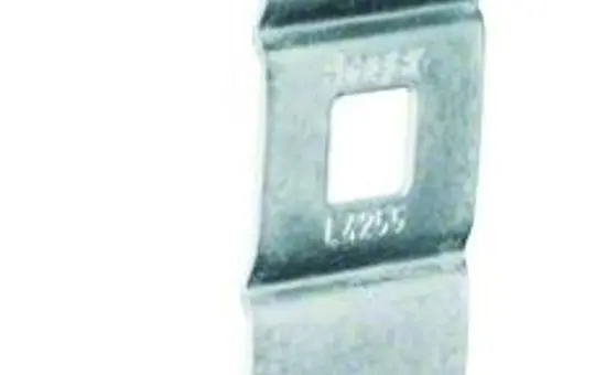 HAGER L4255BCHR Zubehör für Brüstungskanal Kabelrückhalteklammer, chromatiert | 120 mm