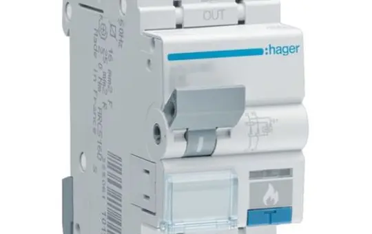 HAGER ARC520D AFDD-Brandschutzschalter B-Char. 1P+N 20 A, 10 kA