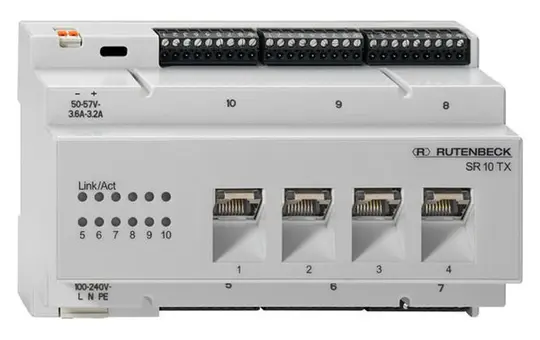 RUTENBECK 23510504 REG-Switch 10-fach PoE
