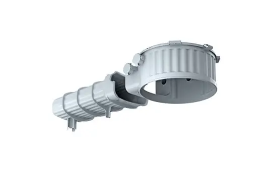 KAISER 1282-40 Einbaugehäuse HaloX Ortbeton, Tunnel 325 mm | Ø 180 mm