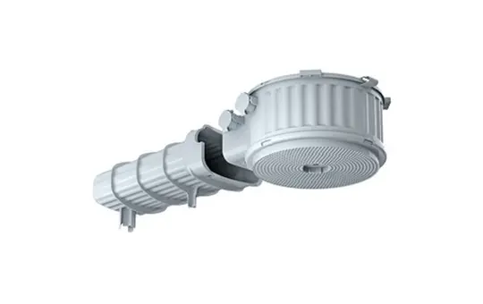 KAISER 1282-76 Einbaugehäuse HaloX Werksfertigung, Tunnel 325 mm, Magnetbefestigung | Ø 180 mm