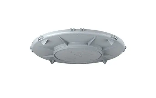 KAISER 1282-02 Frontteil für Einbaugehäuse HaloX 180 Leuchtenblende | Ø 110 mm