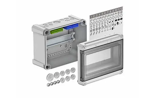 OBO BETTERMANN 2008808 Kleinverteiler SDB 1-reihig, 9 TE, Schraubklemmen, PS