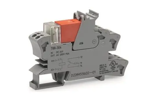 WAGO 788-304 Stecksockel-Relaismodul REG 24 V DC, 1 Wechsler