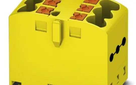 PHOENIX 3273270 Verteilerblock PTFIX 6-fach | gelb | 2,5 mm²