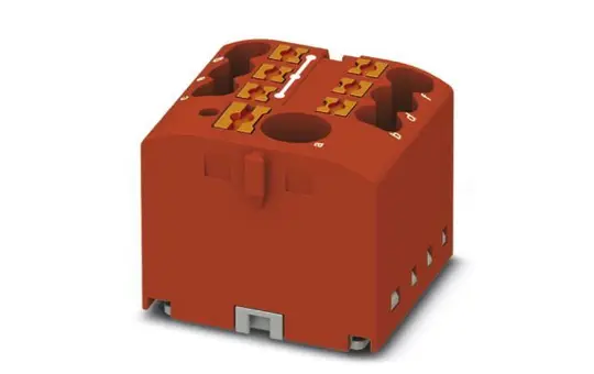 PHOENIX 3273334 Verteilerblock PTFIX 7-fach | rot | 2,5 mm²