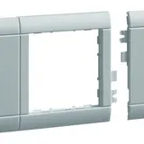 HAGER GR0800A7035 Modularblende 55 mm 80 mm, Kunststoff halogenfrei | lichtgrau
