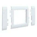 HAGER GR0800A9016 Modularblende 55 mm 80 mm, Kunststoff halogenfrei | verkehrsweiß