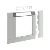 HAGER GR0802B7035 beschr. Modularblende 50 mm 80 mm, Kunststoff halogenfrei | lichtgrau