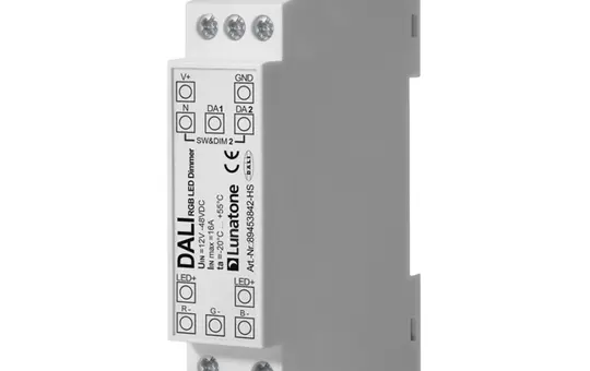 LUNATONE 89453842-HS DALI-LED-Dimmaktor CV DT8 REG RGB, 16 A