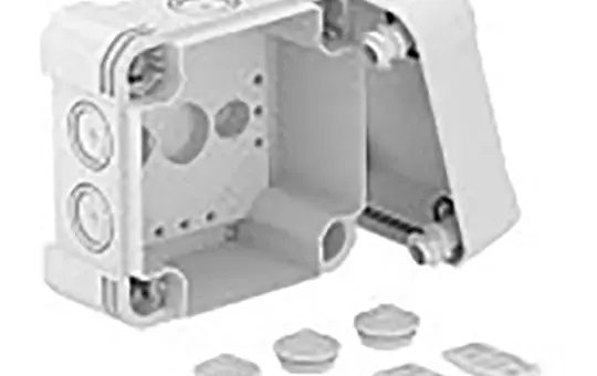 OBO BETTERMANN 2005008 Kabelabzweigkasten Serie X Standard | lichtgrau | 102x102 mm