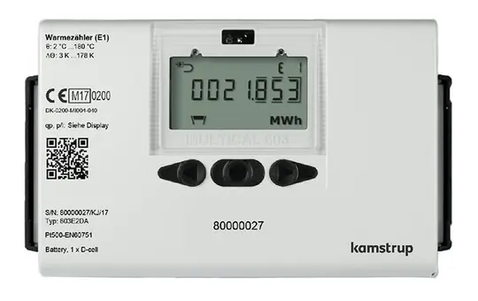 LINGG&JANKE 84812SEC KNX-Wärmemengenzähler KAMSTRUP DN50, Flansch, 15 m³/h | 270 mm