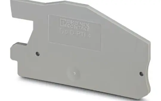 PHOENIX 1016697 Abschlussdeckel PTI-Serie D-PTI 4 | grau