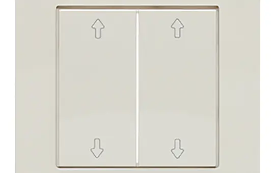 LINGG&JANKE 87877-RW Wippe für Tastsensor 2-fach, Pfeil | reinweiß glänzend